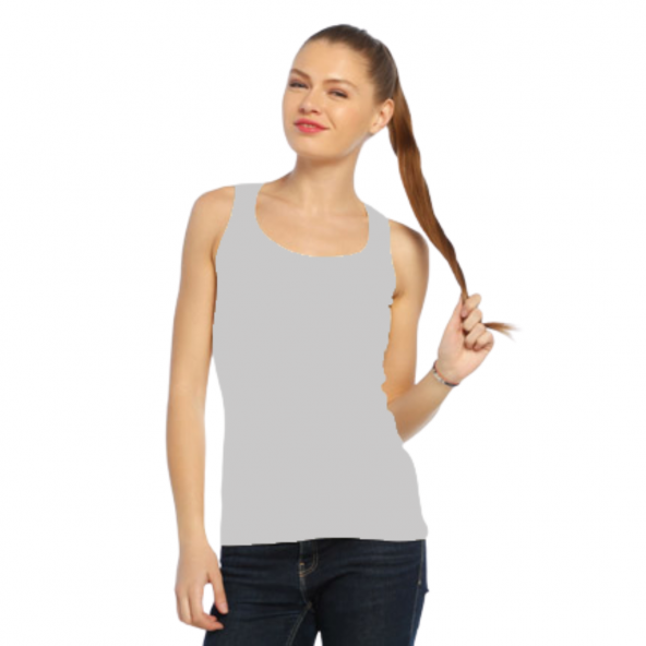 Darkzone Siyah-Gri-Beyaz 3'lü Spor Kadın Atlet - 8