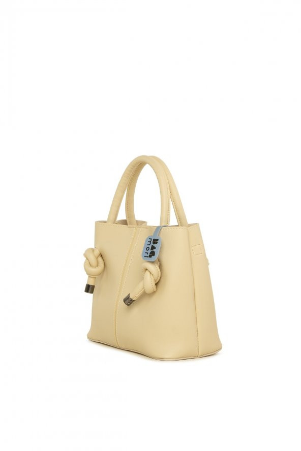 Bagmori Krem Bağlama Detaylı Mini Askılı Çanta - 2