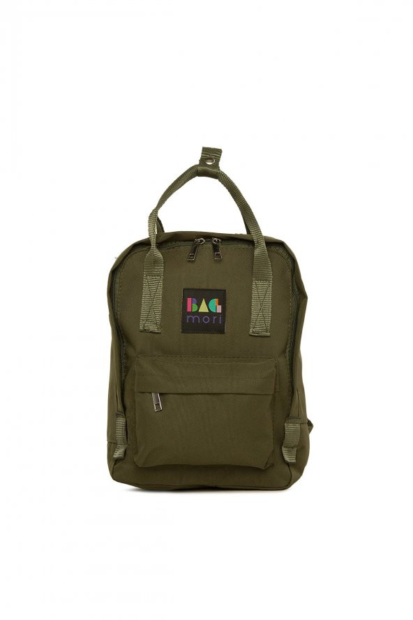 Bagmori Haki Kare Askı Ayarlı Mini Sırt Çantası ürün görseli