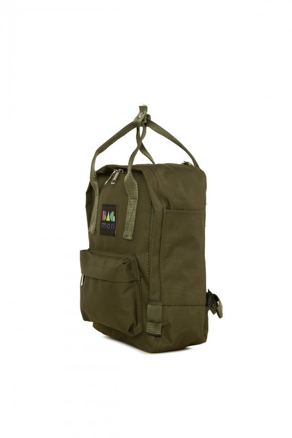 Bagmori Haki Kare Askı Ayarlı Mini Sırt Çantası - Resim 2