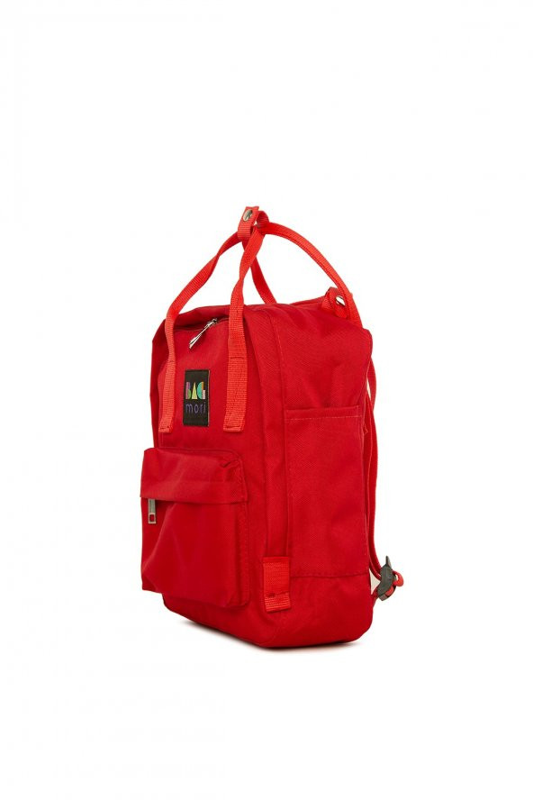 Bagmori Kırmızı Kare Askı Ayarlı Mini Sırt Çantası - 2