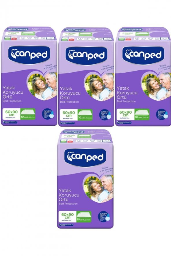 Canped Yatak Koruyucu Örtü Ekstra Örtü (60cm * 90cm) 40 Adet
