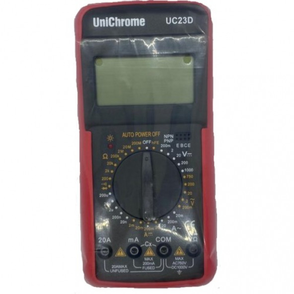 Dijital Multimetre Ac/dc Volt Amper Ohm Kapasite Hz Test Cihazı -UC33D- Dahili Pilli A53 - 3