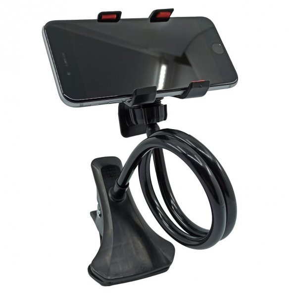 Masaüstü Akrobat Spiral Gövdeli Oynar Başlıklı Telefon Tutucu - 5