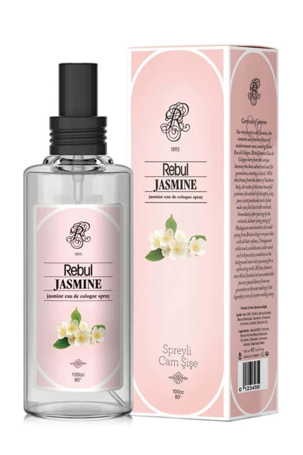 REBUL KOLONYASI JASMINE 100ml SPREYLI CAM SISE