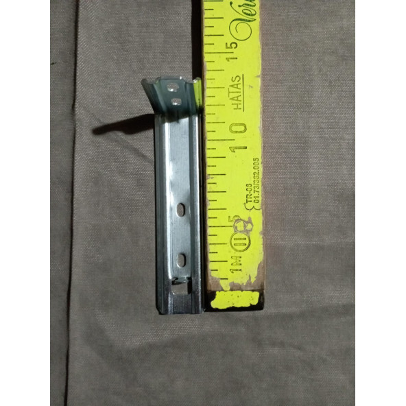 Güçlendirilmis Kanallı Stor Zebra Kornis L Ayak 12 Cm L Ayak Raf Ayakları