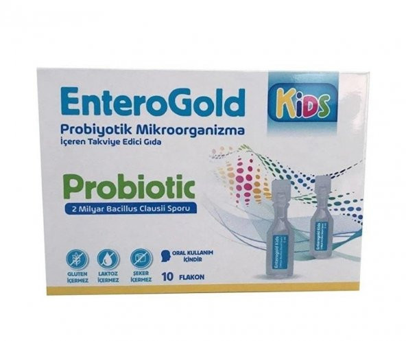 Enterogold Kids Probiotic 2 Milyar 10 Flakon 8699956001227