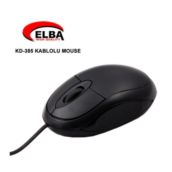 Elba Kablolu Mouse Siyah Kd-385