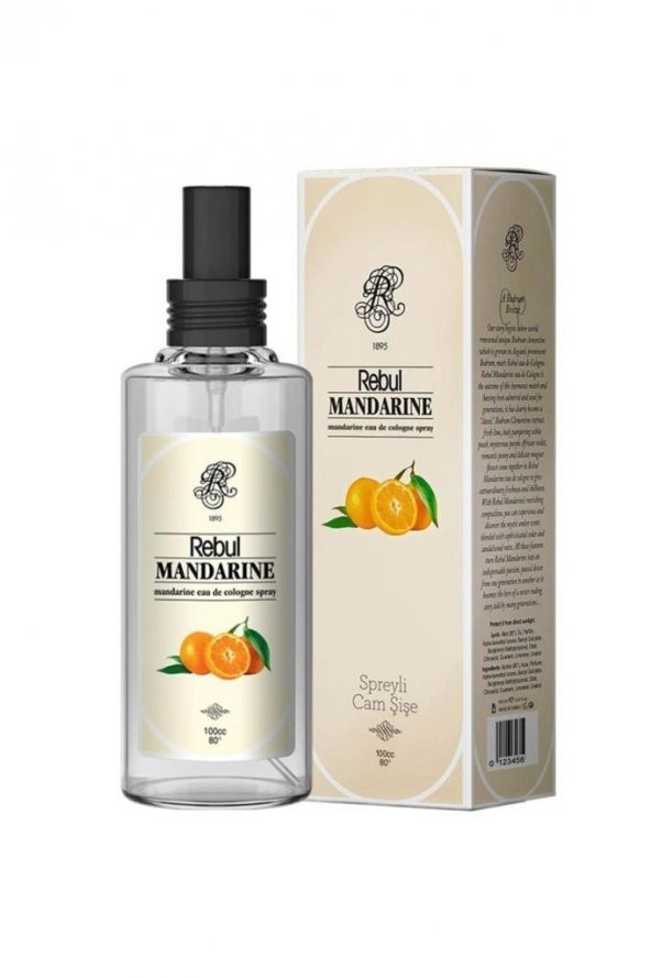 REBUL KOLONYASI MANDARINE 100ml SPREYLI CAM SISE