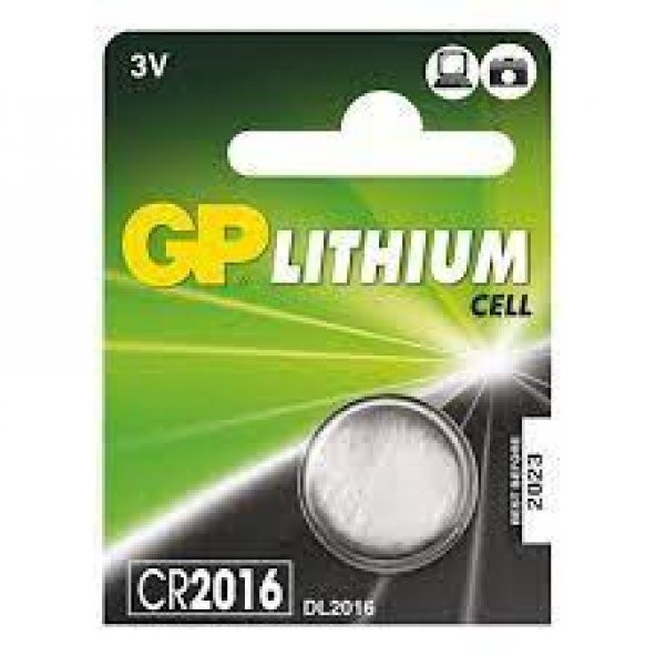 Gp Lithium Para Pil Cr 2016 - 2 adet