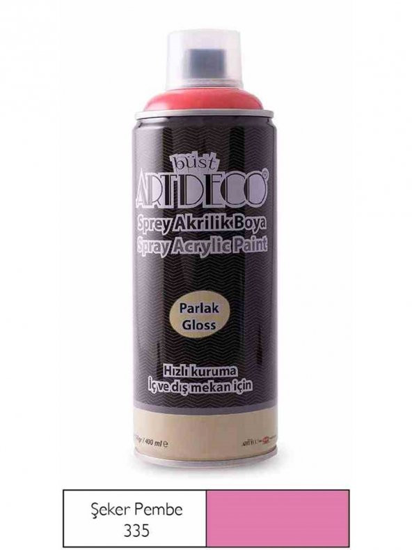 Artdeco Akrilik Sprey Boya 400 Ml Şeker Pembe