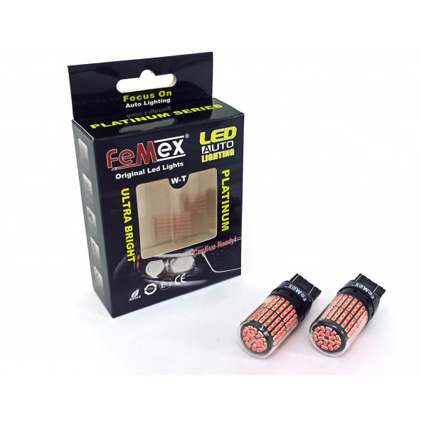 FEMEX Platinum T20 7440 / 7443 9w Led Aydınlatma Ampul Tek Duy / Çift Duy Parlak Kırmızı - Resim 3