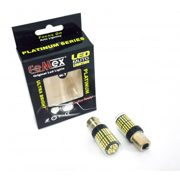 FEMEX Platinum P21W 1156 9w Led Aydınlatma Ampul 93 Duy Tek Duy Parlak Beyaz - 2