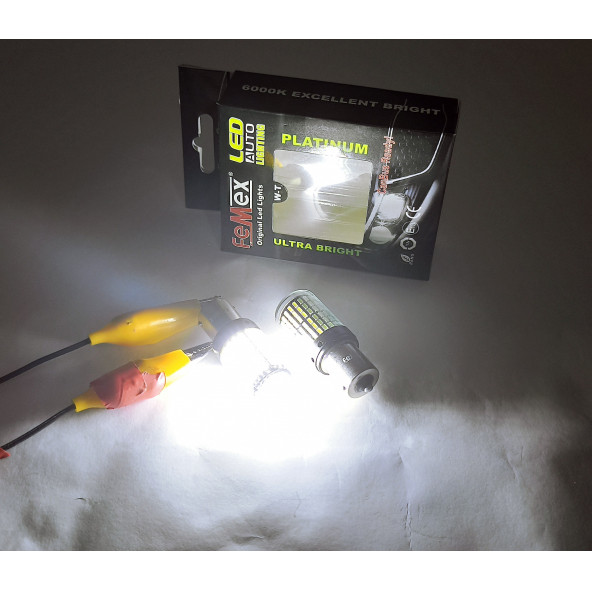 FEMEX Platinum P21W 1156 9w Led Aydınlatma Ampul 93 Duy Tek Duy Parlak Beyaz - 3