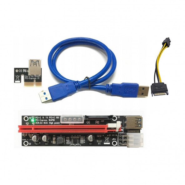 Riser Kart VER009S USB 3.0 Pcie X1 To X16 A76