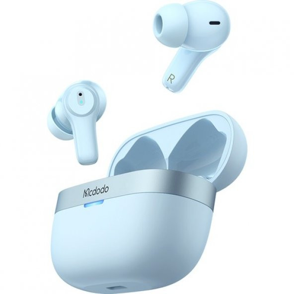 Mcdodo HP-8042 Suya Dayanıklı Tws Bluetooth 5.1 Dokunmatik Kablosuz Kulaklık - Mavi
