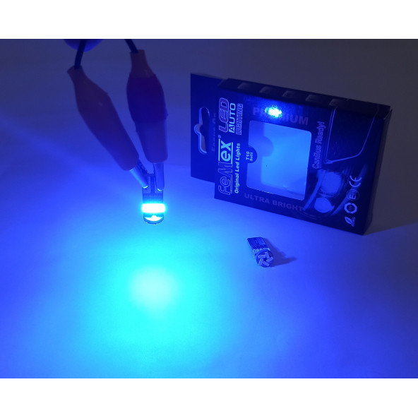 FEMEX Premium 15smd Mini T10 Led Ampul Parlak Mavi