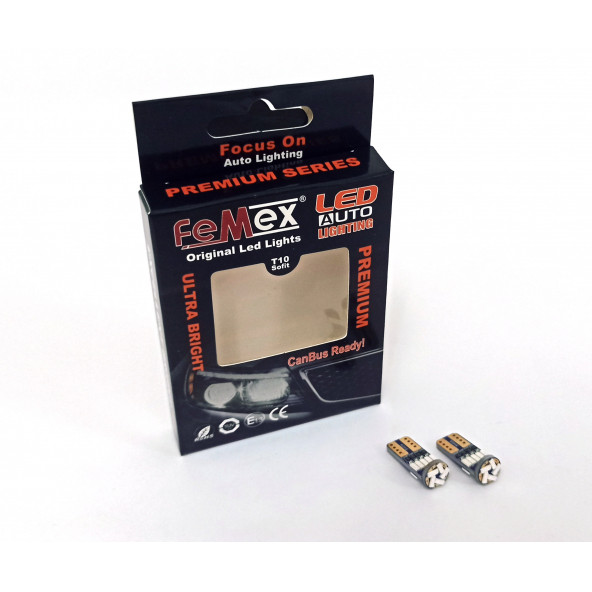 FEMEX Premium 15smd Mini T10 Led Ampul Parlak Mavi - 3