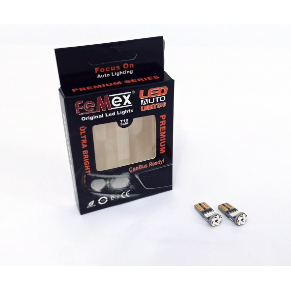 FEMEX Premium 15smd Mini T10 Led Ampul Parlak Kırmızı - 2
