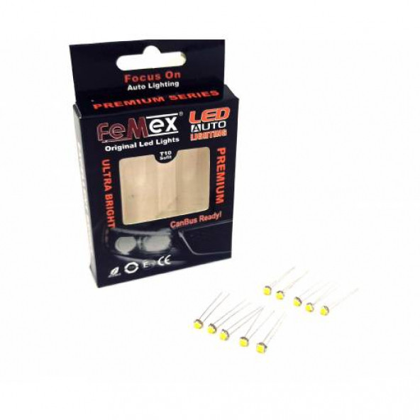 FEMEX Premium T5 T4 10lu İnce Bacaklı Kıl Led Mini Led Ampul Parlak Beyaz - 3