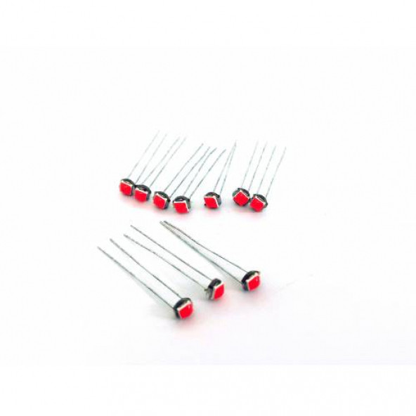 FEMEX Premium T5 T4 10lu İnce Bacaklı Kıl Led Mini Led Ampul Parlak Kırmızı - 2