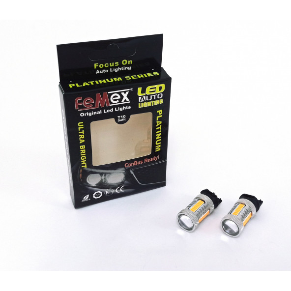 FEMEX PW24W Duy Cree Mercekli Led Ampul Parlak Turuncu