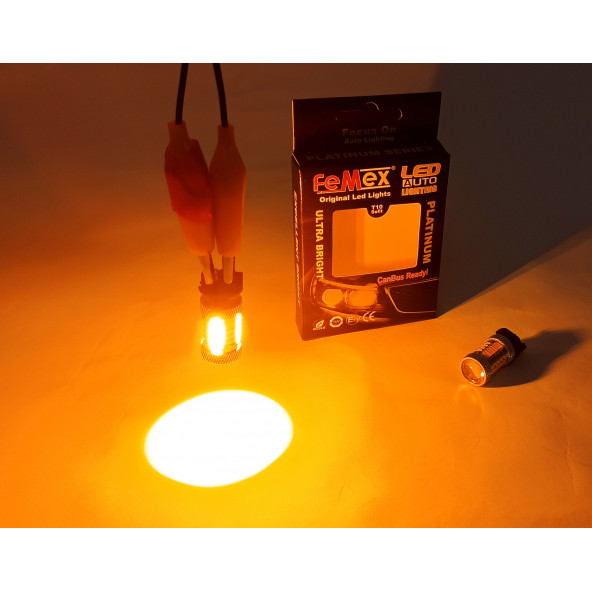 FEMEX PW24W Duy Cree Mercekli Led Ampul Parlak Turuncu - 2