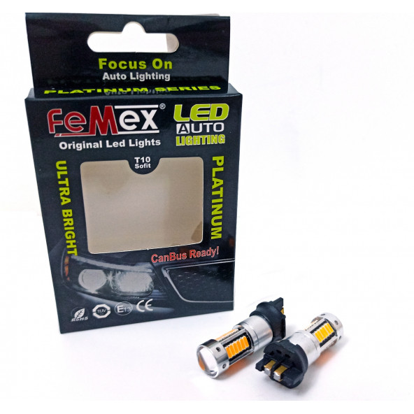 FEMEX PW24W Duy Cree Mercekli Led Ampul Parlak Turuncu - 3