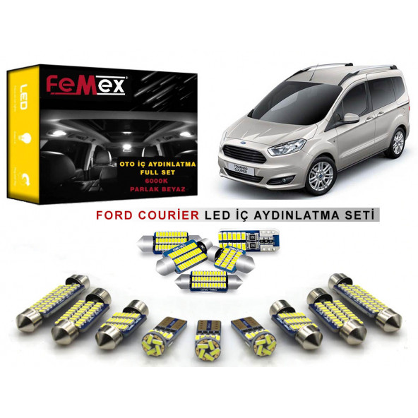 Ford Courier LED İç Aydınlatma Ampul Seti FEMEX Parlak Beyaz