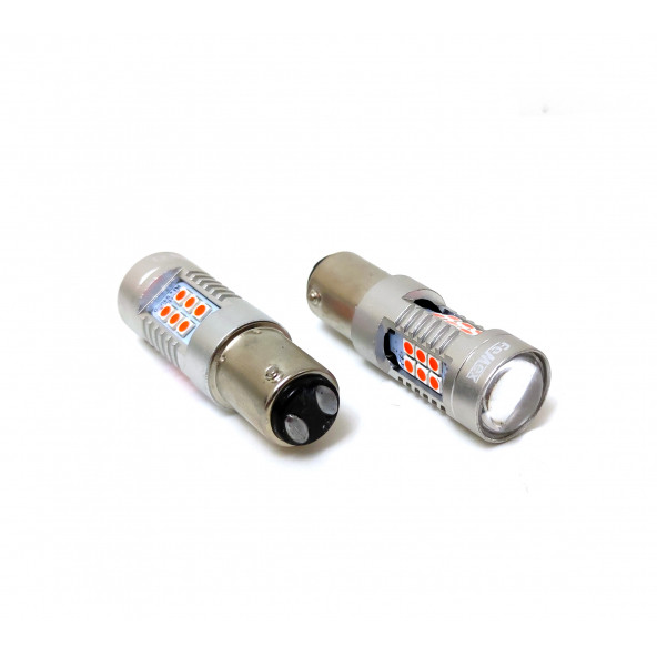 FEMEX Platinum P21W 1157 Çift Duy Led Ampul Kırmızı Mercekli