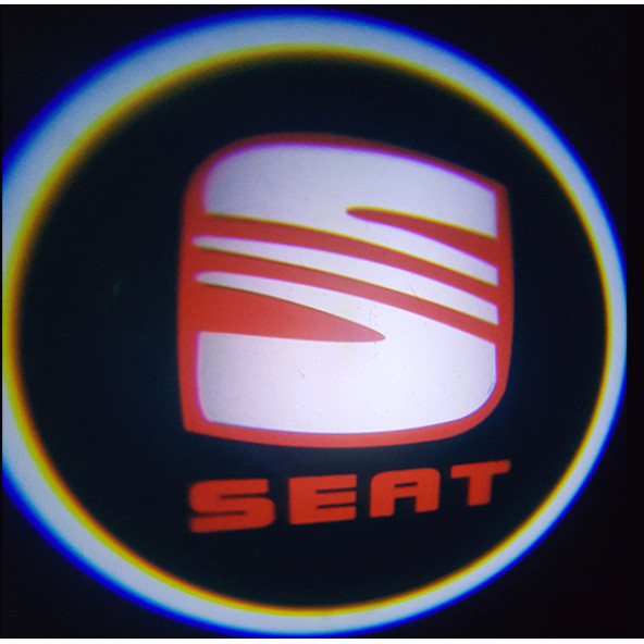 SEAT Araçlar İçin Pilli Yapıştırmalı Kapı Altı Led Logo