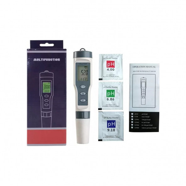 Tds 3 In 1 Ph Sıcaklık Tds Ölçer Ledli Sıcaklık Göstergeli Su Test Cihazı 3ın1 Tds Ph Sıcaklık Ölçer A87 - 2