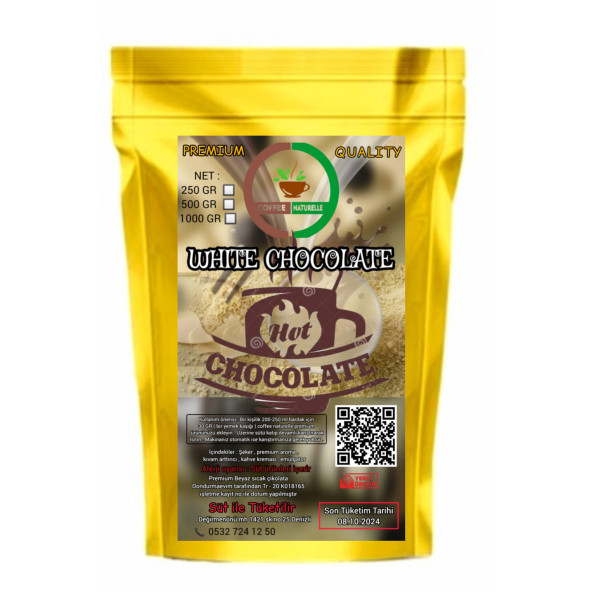 Beyaz sıcak Çikolata 1 kg