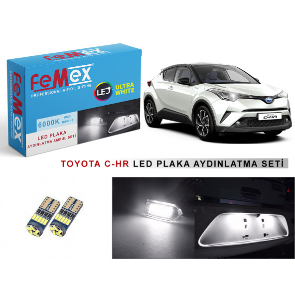 Toyota C-HR (2016 Sonrası) Led Plaka Aydınlatma Ampulu FEMEX T10 - 3