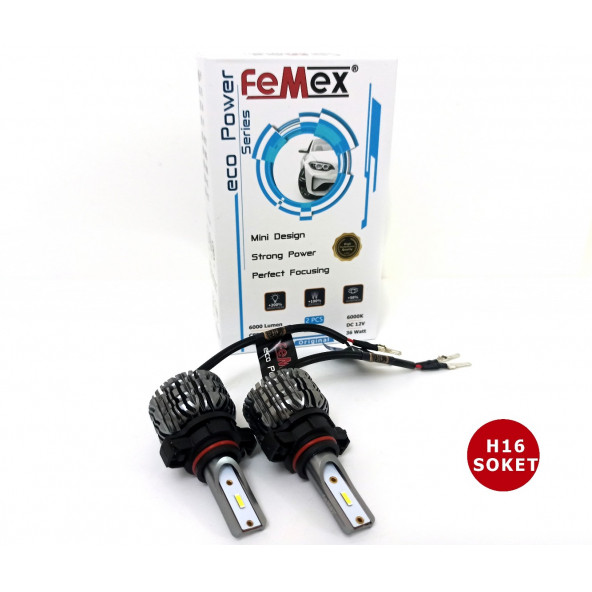 Peugeot 2008 Led Xenon Sis Far Ampulu FEMEX Eco Power H16 PSX24W - 2