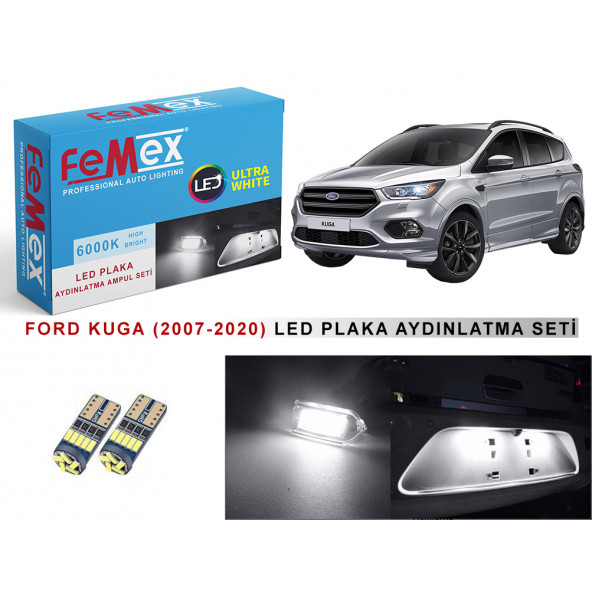 Ford Kuga Plaka LED Aydınlatma Ampulu FEMEX T10 - 1