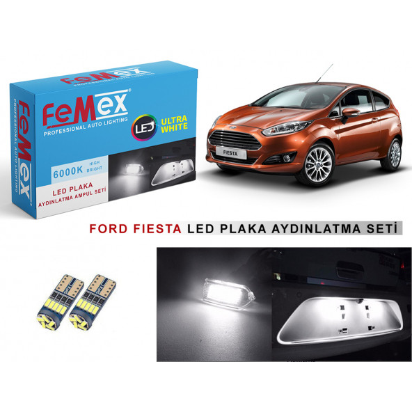Ford Fiesta Plaka LED Aydınlatma Ampulu FEMEX T10 - Resim 3