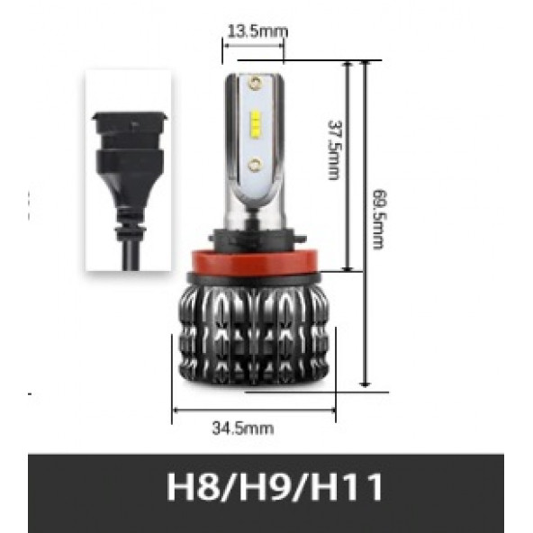 Ford Fiesta 2001-2008 Led Xenon Sis Far Ampulu FEMEX EcoPower H8 H11 - 3