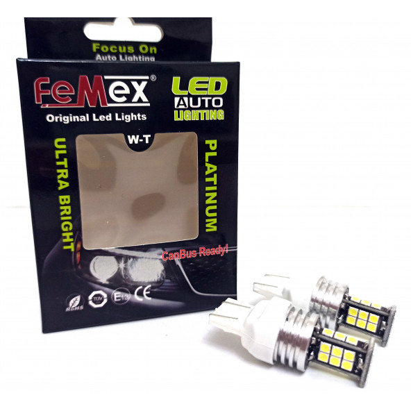 Honda Civic FB7 Geri Vites LED Ampulu FEMEX Platinum W21W T20 ürün görseli