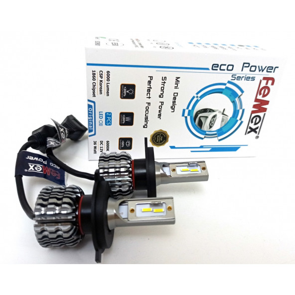 Honda Civic VTEC Led Xenon Kısa Uzun Far Ampulu  FEMEX EcoPower H4 - Resim 3