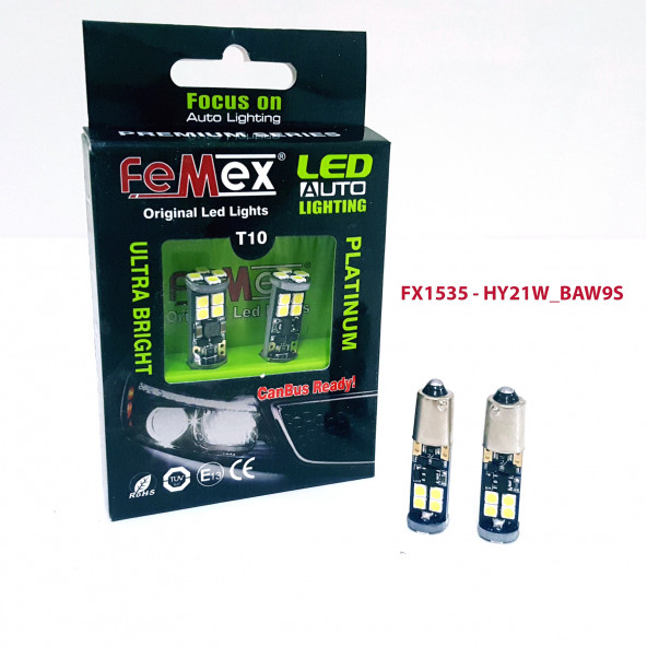Renault Kadjar Geri Vites LED Ampul FEMEX H21W Parlak Beyaz 6000K - 1