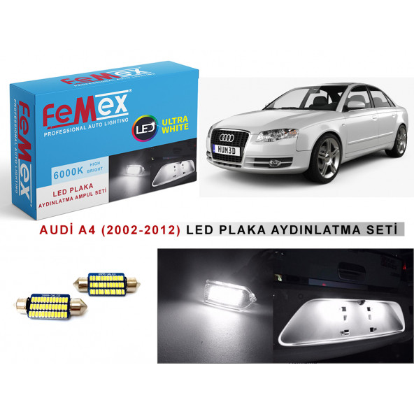 Audi A3 2003-2012 8P Kasa Plaka Aydınlatma Seti Sofit LED Ampul - 2