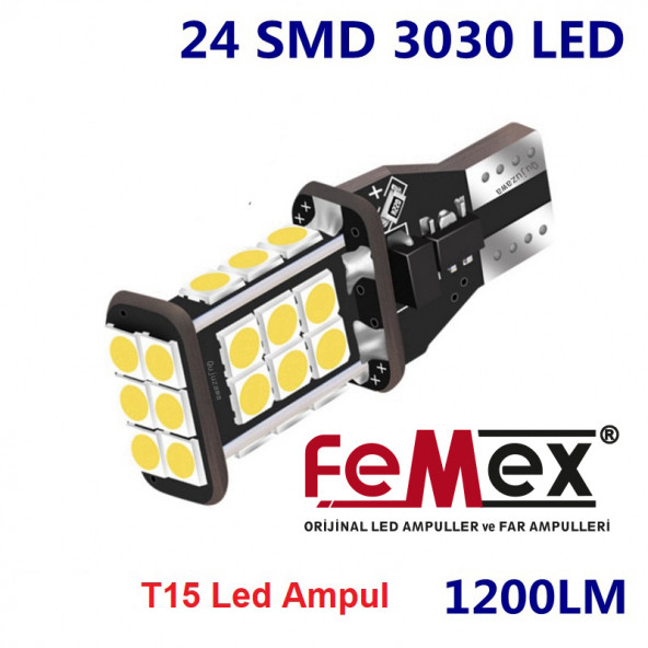 Opel INSIGNIA 2014-2017 Led Geri Vites Ampulu FEMEX T15 W16W - 2