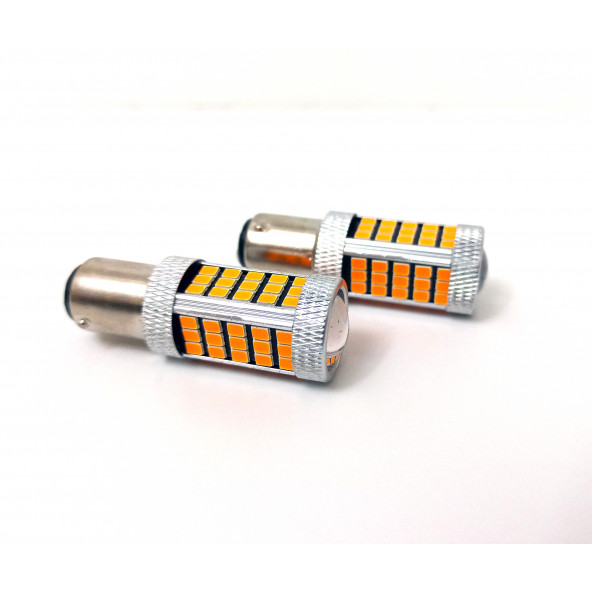 FEMEX Premium P21W-1157-9W- Çift Duy Şaşı Led Ampul Turuncu Mercekli - 3