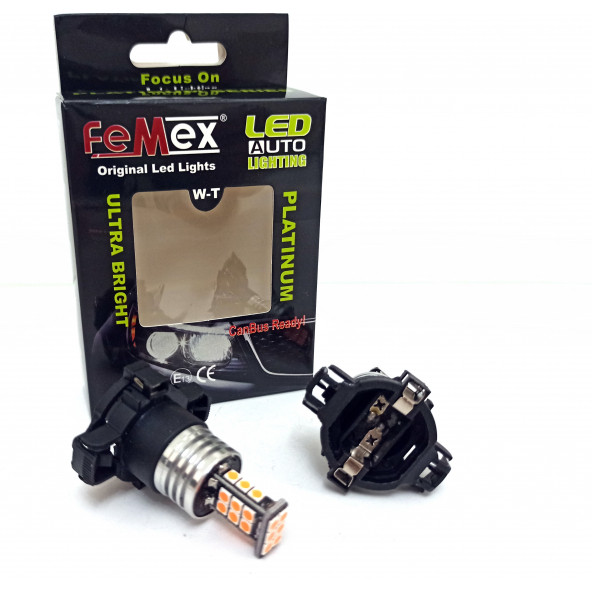 FEMEX PY24W Duy 24smd 3030 Chipset Led Ampul Sinyal Ampulu - 2
