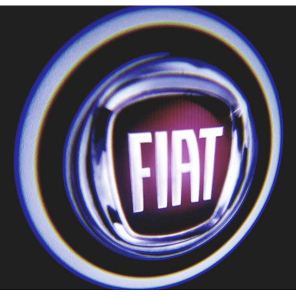 Fiat Araçlar İçin Pilli Yapıştırmalı Kapı Altı Led Logo