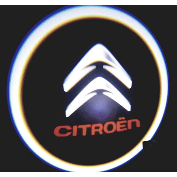 Citröen Araçlar İçin Pilli Yapıştırmalı Kapı Altı Led Logo