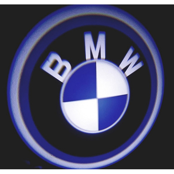 BMW Araçlar İçin Pilli Yapıştırmalı Kapı Altı Led Logo