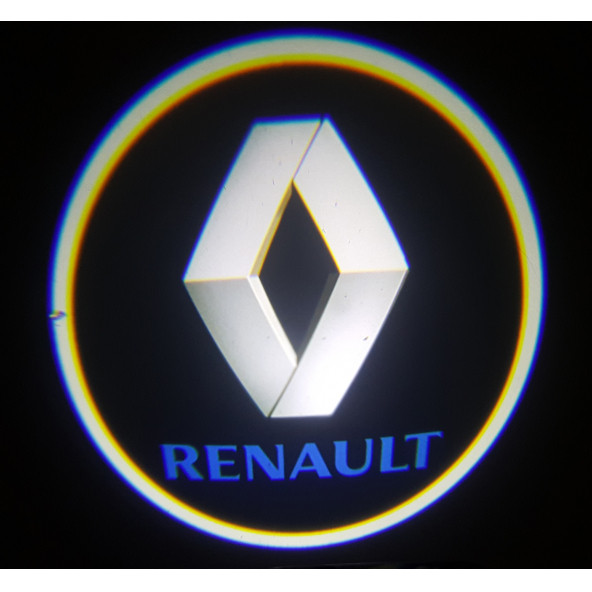 RENAULT Araçlar İçin Pilli Yapıştırmalı Kapı Altı Led Logo