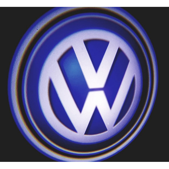 Volkswagen Araçlar İçin Pilli Yapıştırmalı Kapı Altı Led Logo - 3